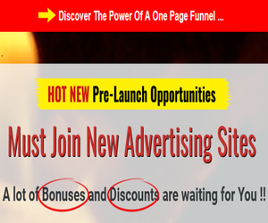 Act Fast-New Pre Launch Opportunities